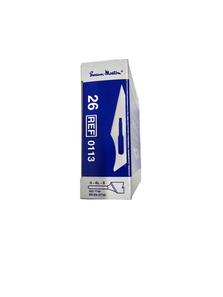 100 x Swann Morton Non Sterile Carbon Steel Surgical Blades – Craft, Arts, Model Making, Card Design