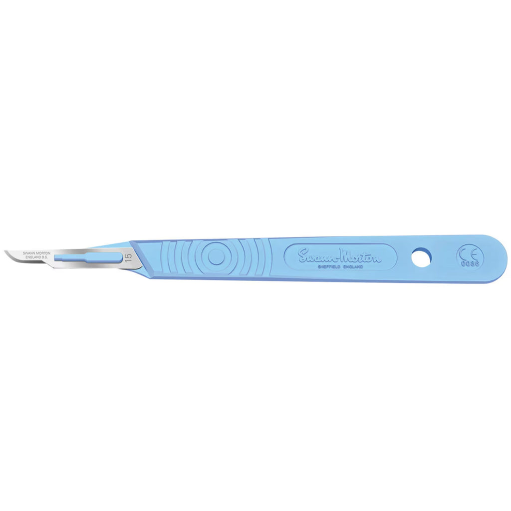 Swann Morton Disposable Surgical Scalpel No.15  – Sterile Blade – Single Use – Pack Of 10
