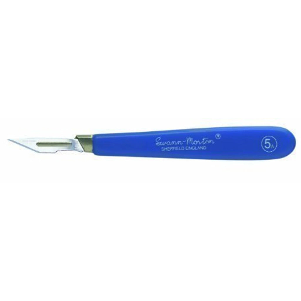 Swann-Morton Acrylic Handle 5A – Blue Sleeve Craft Knife Handle for Art, Craft & Design