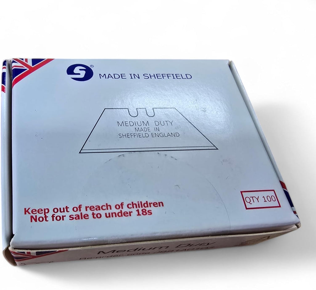 Medium Duty Carpet Cutting Blades For Delphin Knife – Pack of 100 – Blades for Carpet & Flooring