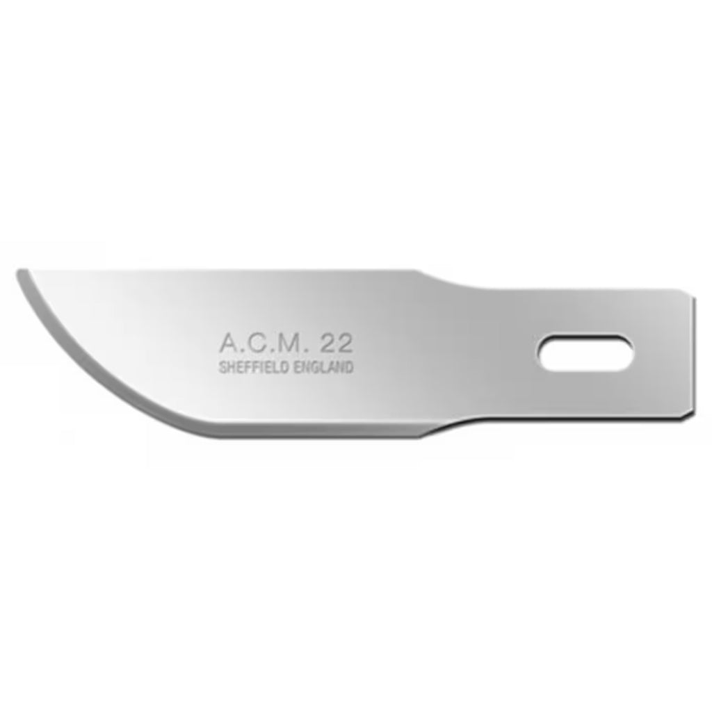 Swann-Morton A.C.M. Blade No. No.22 – Precision Arts Craft & Modelling Blades