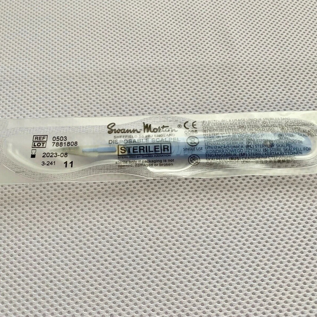 Swann-Morton Disposable Surgical Scalpels Blades No.11 – Disposable Sterile Scalpels Pack Of 10