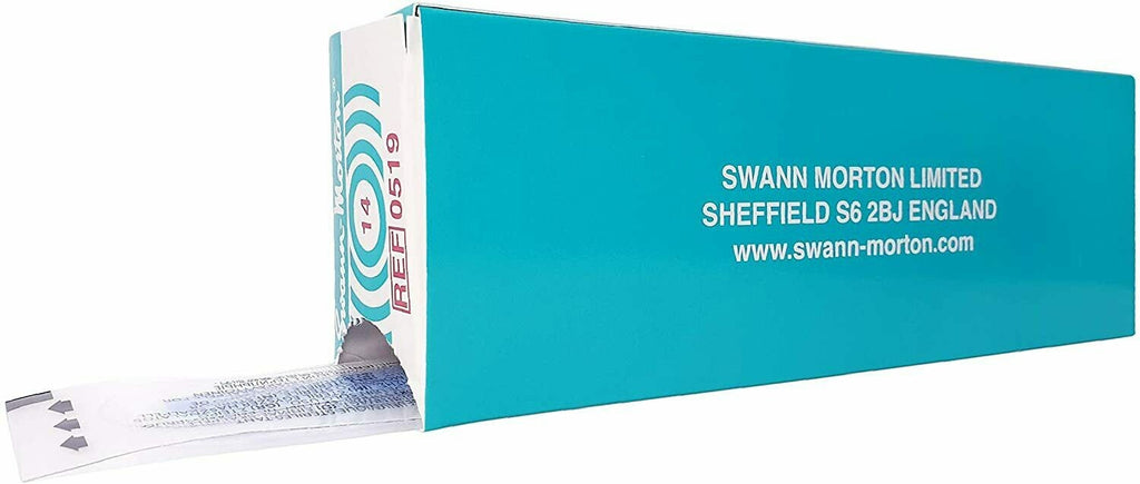 Swann-Morton Disposable Scalpel No. 14 Dermaplaning Blades – Sterile Surgical Blade – Pack Of 10
