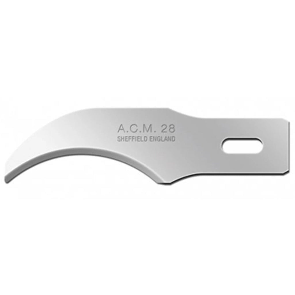 Swann-Morton A.C.M. Blades No.28 – Heavy Duty Arts Craft & Modelling Blades – Made in Sheffield, England