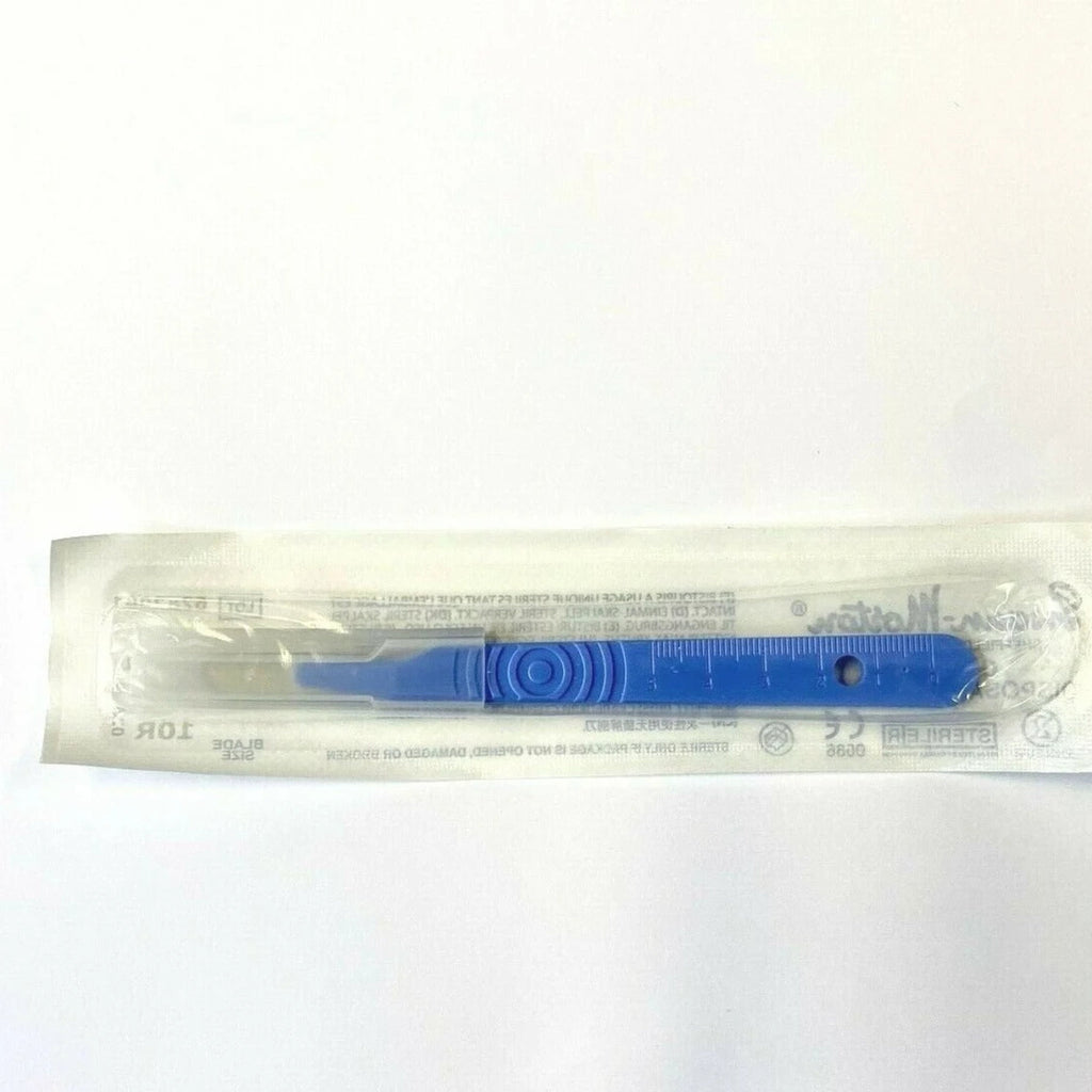 1 x Swann Morton No.10R Surgical Disposable Scalpel Dermaplaning – Sterile Stainless Steel Blade – Made in Sheffield