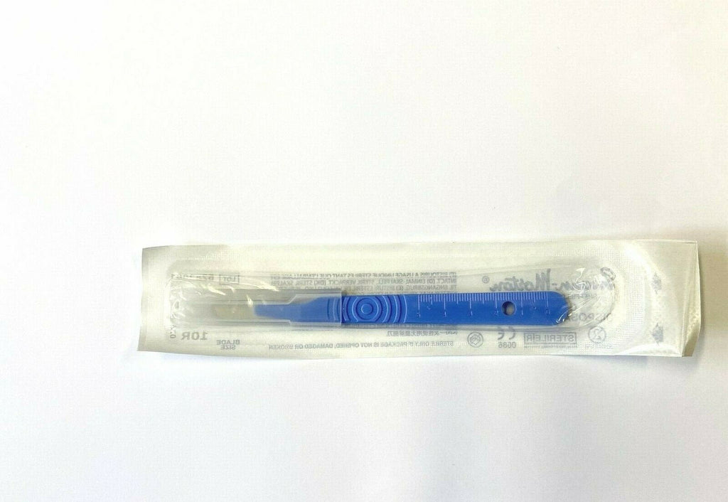 Swann Morton Disposable Scalpels No.10R – Pack of 10 Sterile Surgical Blades Butter Blades | Dermaplaning Blades