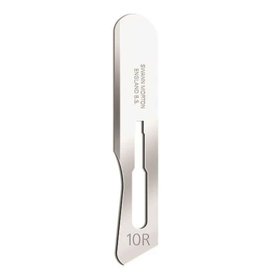 Swann Morton Surgical Scalpel Blade No.10R Dermaplaning Butter Blades (Pack of 100)