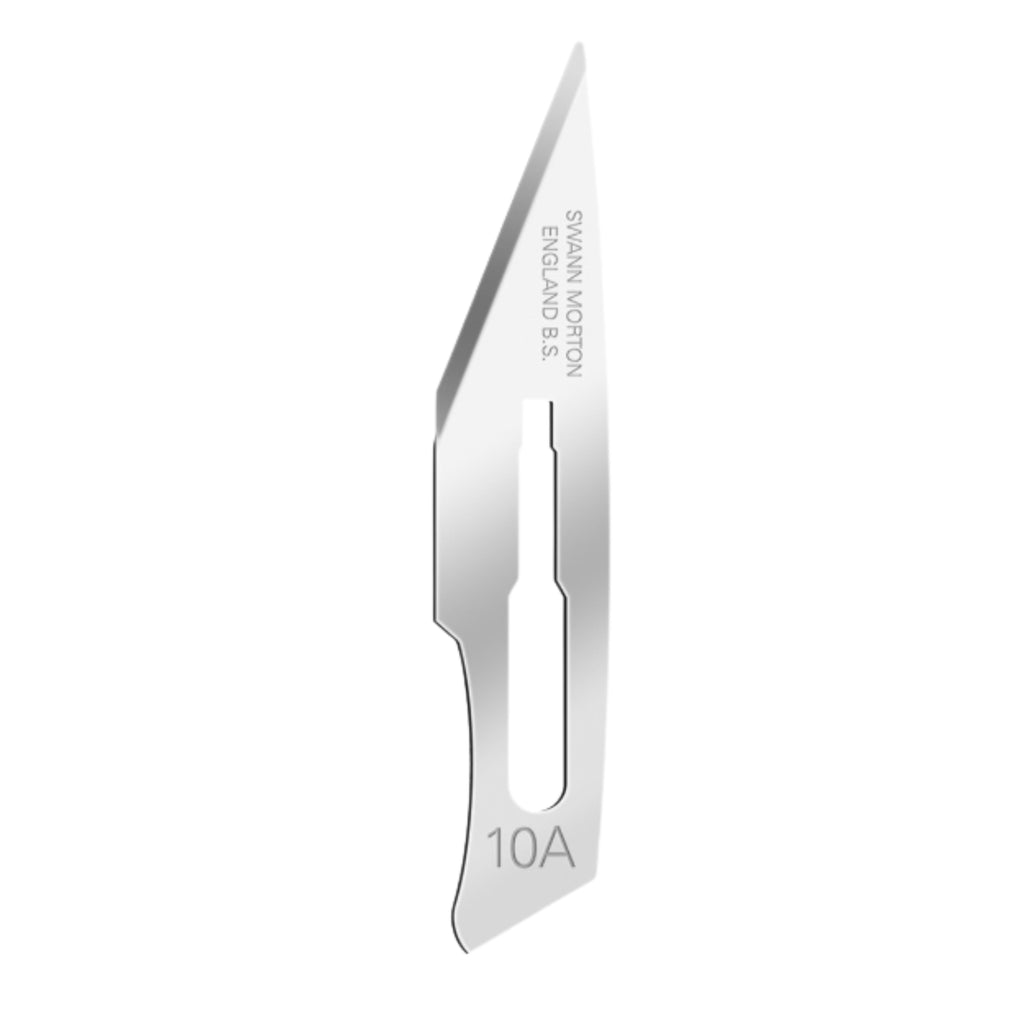 Swann Morton Carbon Sterile Surgical Scalpel Blade No.10A – (Pack of 100)