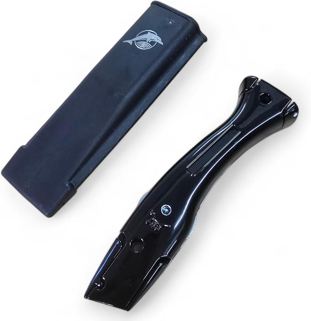 Delphin Trimming Knife Handles with Holsters - Black | Professional Carpet Fitter & Crafting Tools