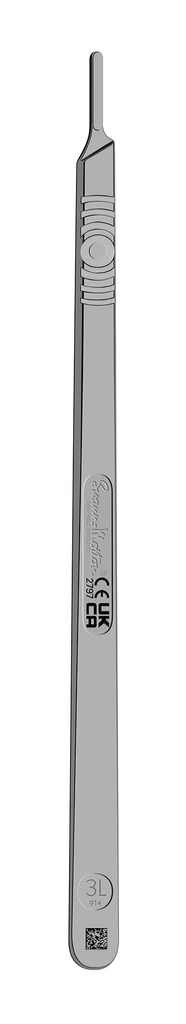 Surgical Scalpel Handle No. 3L – Stainless Steel with Graduation | Fitment No.3