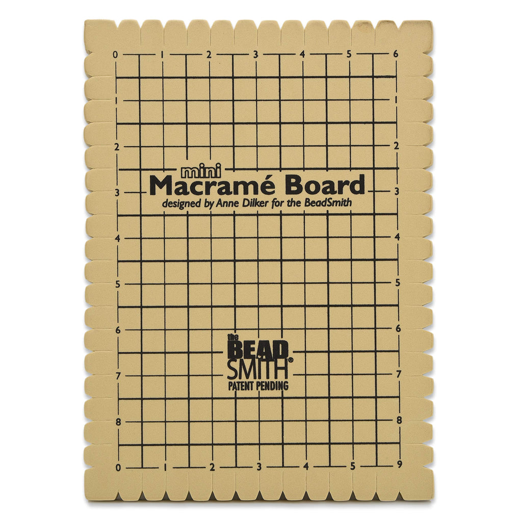 Beadsmith Mini Macrame Project Board – 6" x 9" Portable Work Surface for Jewelry Making & Crafting