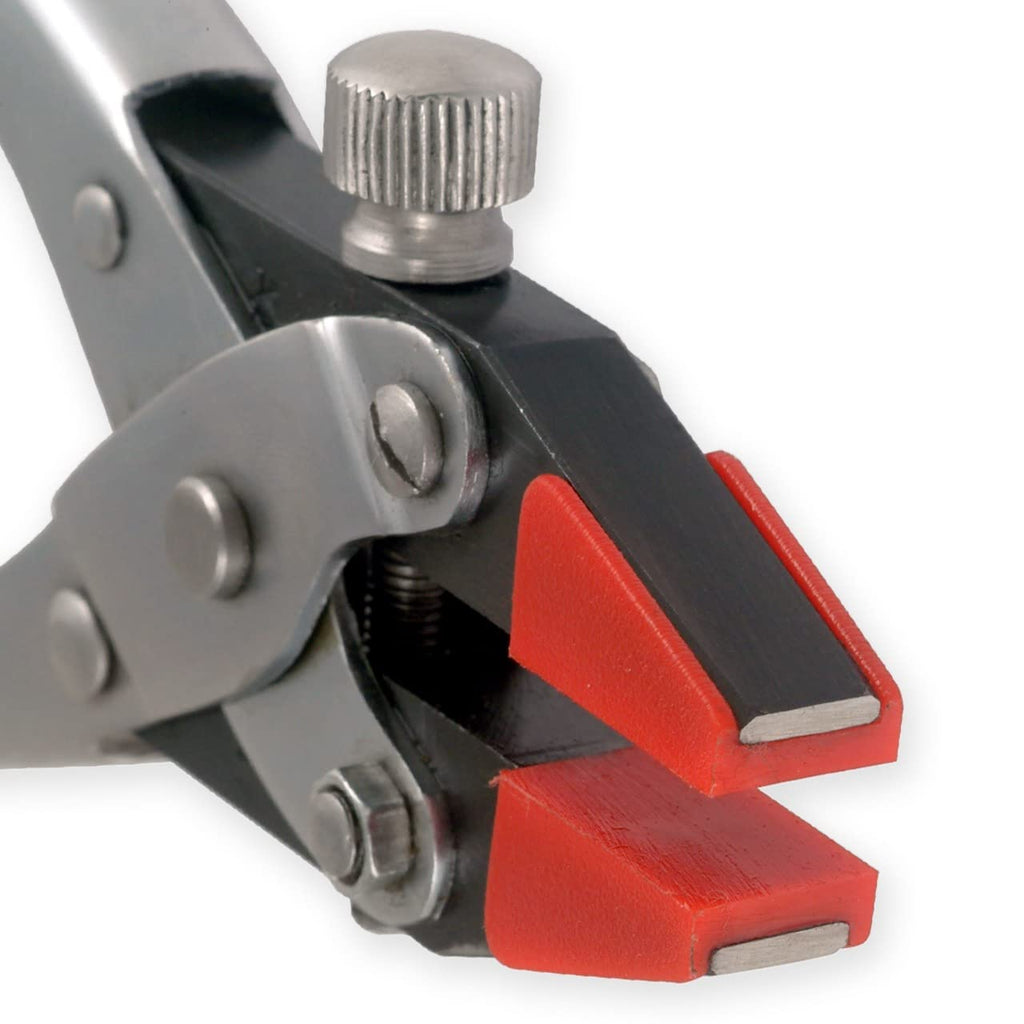 170mm Parallel Action Flat Nose Pliers – Adjustable Double Nylon Jaws with Spare Replacement Set for Jewellery Making & Craft