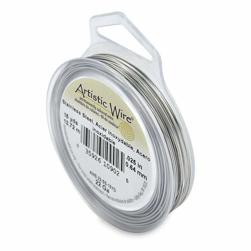 Artistic Wire 22-Gauge Stainless Steel 15yd 0.64mm (0.25") Jewellery Making Tool