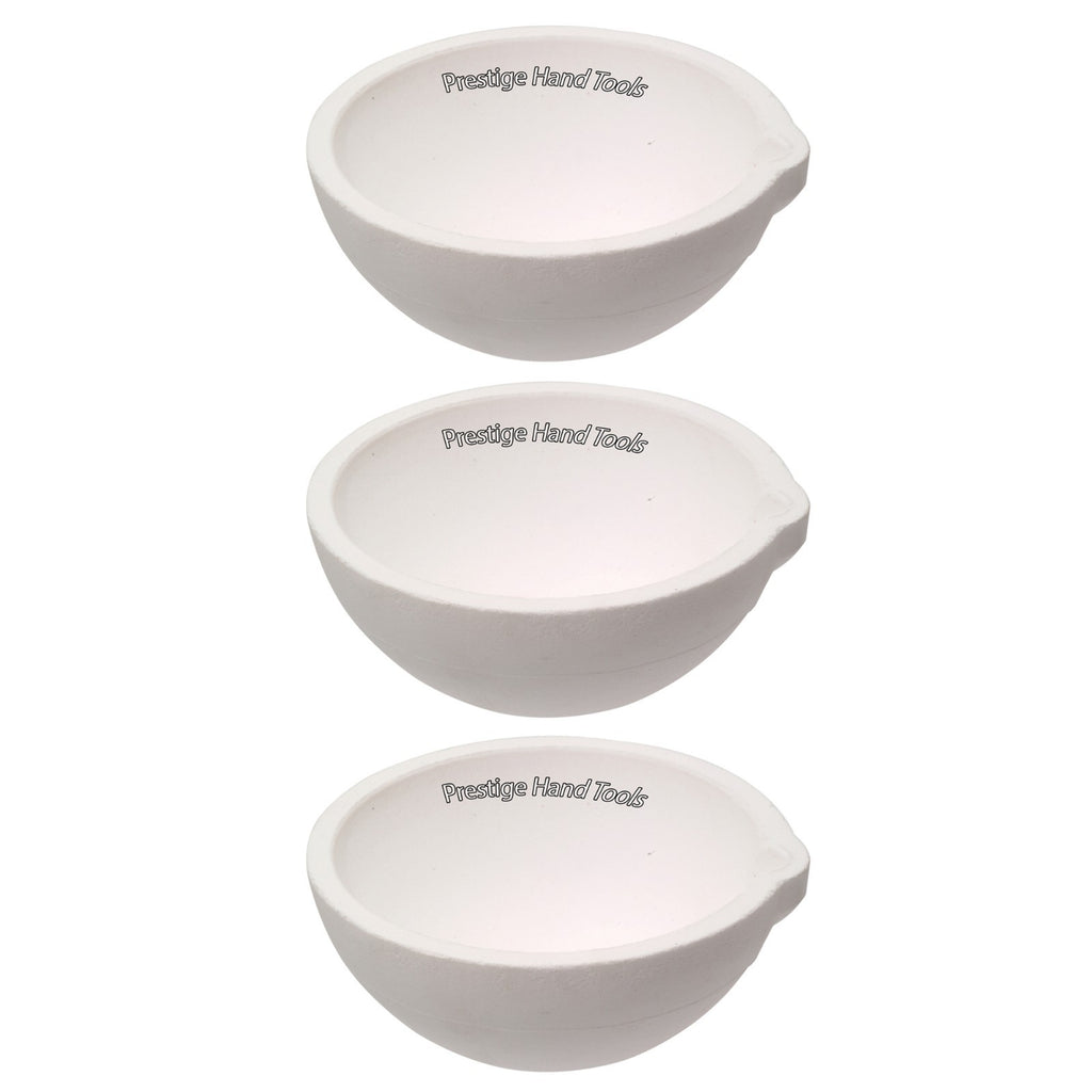 Ceramic bowl Crucible smelting Dishes Casting Refining Gold Silver Prestige 500g