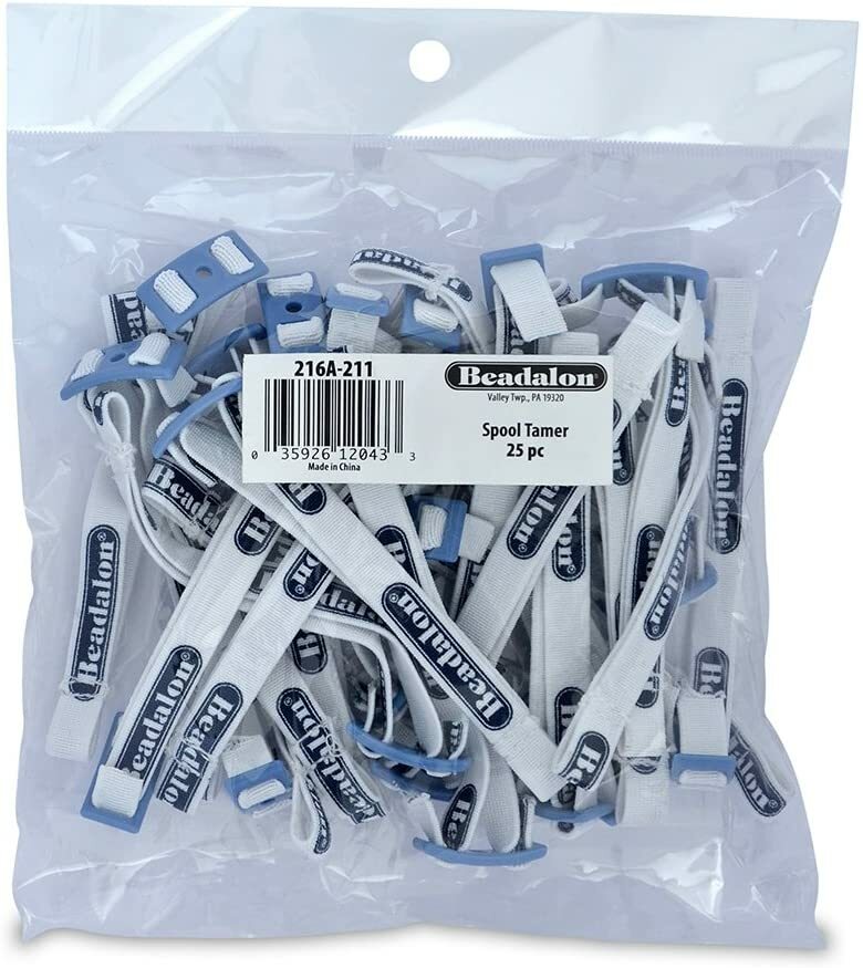Beadalon 25-Piece Spool Tamer Set, Adjustable Wire Dispenser Hobby Craft