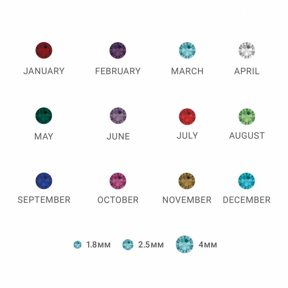 Crystal Setter Kit With Assorted Birthstone Crystals,ImpressArt Jewellery ToolS