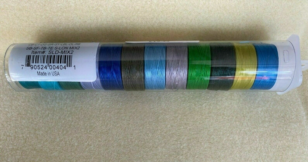 S-LON Beading Thread Variety Pack Of 12pc One Size,Beading,Weaving Tool#SLD-MIX2