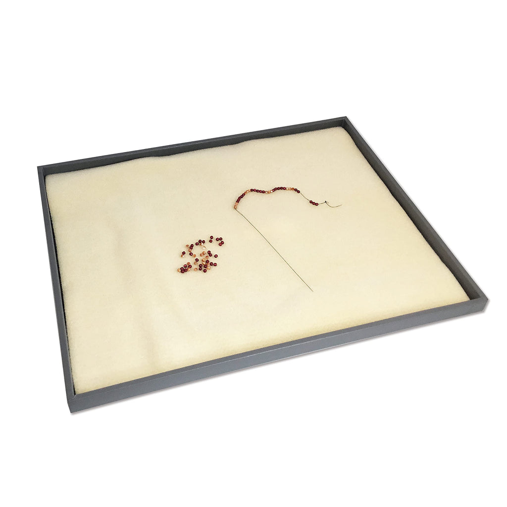 The Beadsmith Bead Mat Tray – Lightweight Tray For Holding Bead Mats, 11.5” x 14.5” x 0.5”, Portable