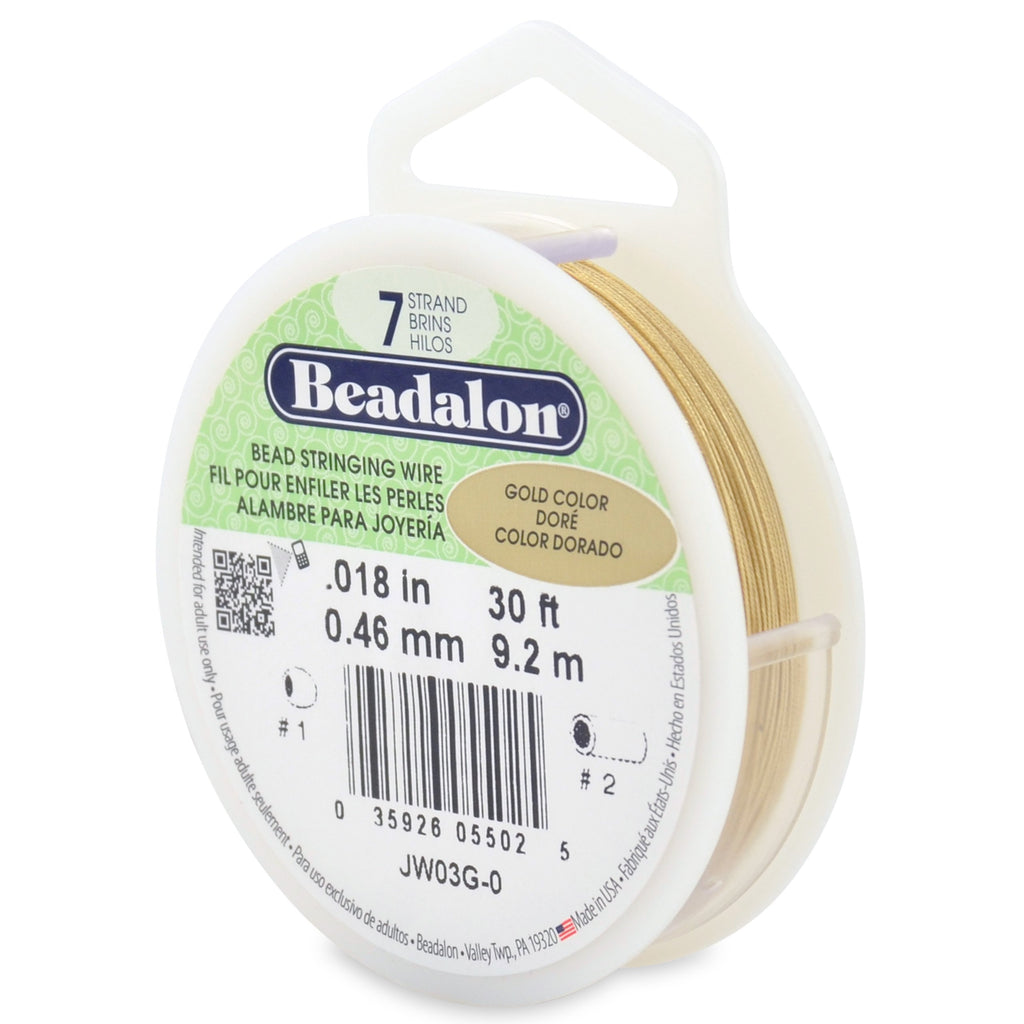 Beadalon - Stringing Wire 7-Strand .018" (.46mm) Diameter 10ft/Pkg