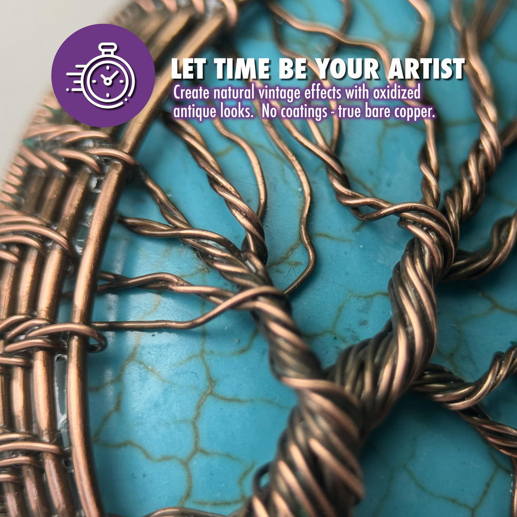 Artistic Wire Bare Copper Craft Wire, 24 Gauge / 20 yd