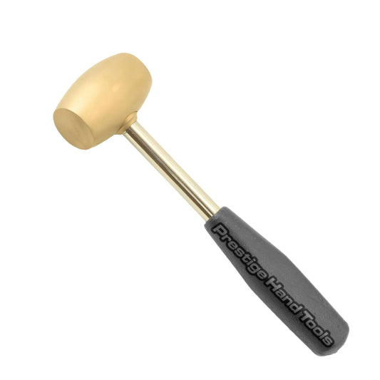 Prestige 1 LB Brass Hammer Mallet – Steel Handle | Jewellers, Silversmiths, Metal Stamping & Dapping Tool