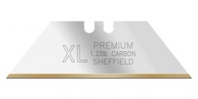 100 x  Utility Blades Heavy Duty XL Premium Gold 2 Notch Trimming Utility Blades.  – Made in Sheffield, England