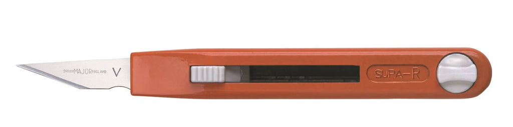 Swann-Morton Supa-R Retractable Handle – Heavy Duty Craft & DIY Knife-Prestige Blades